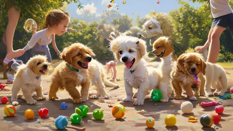 Como os brinquedos ajudam na socialização dos filhotes