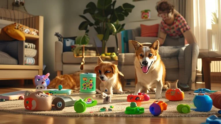 Brinquedos interativos que transformam o treino do seu pet