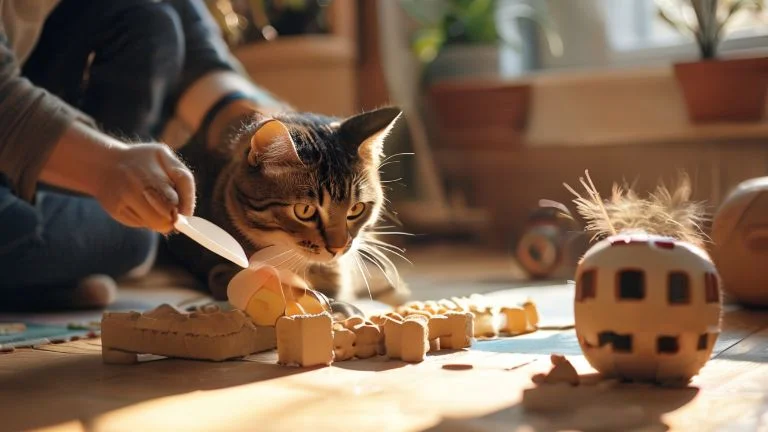 Como estimular a mente do seu gato com jogos criativos e divertidos