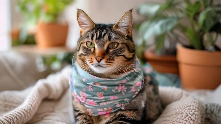 Bandanas estilosas para gatos: conforto e charme em cada detalhe