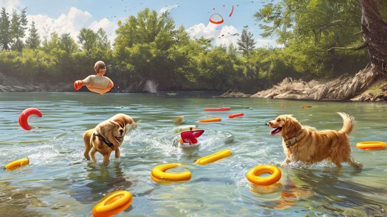 Os melhores brinquedos aquáticos para cães que amam se refrescar