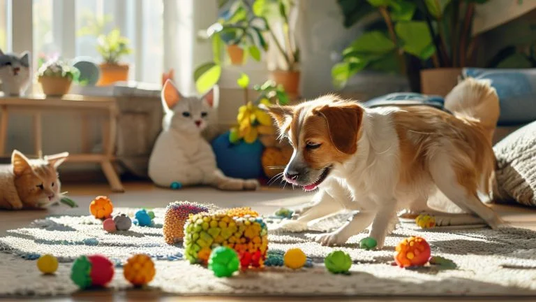 Como usar brinquedos para aliviar a ansiedade do seu pet
