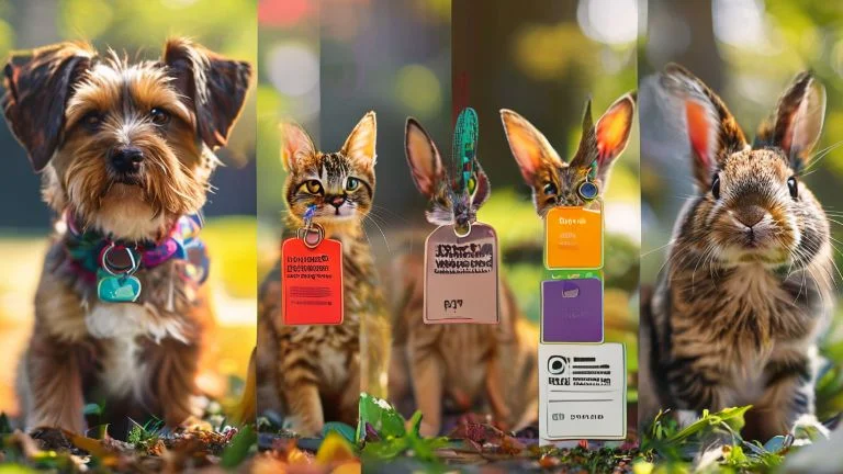 Adesivos de identificação para pets: segurança e estilo unidos