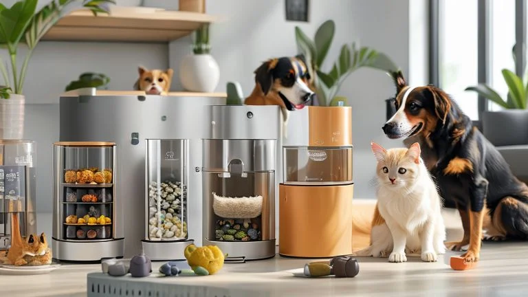 Distribuidores de Ração Modernos: Design Funcional e Tecnologia