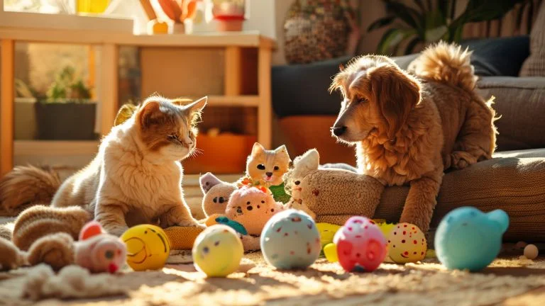 Brinquedos ideais para entreter pets idosos com conforto e segurança