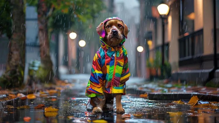 Como escolher capas de chuva estilosas para proteger seu cachorro