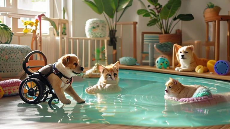 Brinquedos para estimular o exercício de pets com mobilidade reduzida