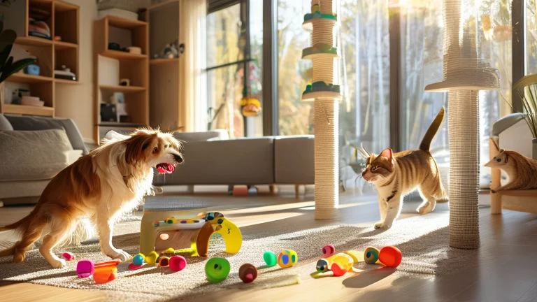 Como os brinquedos melhoram a vida dos pets em apartamentos